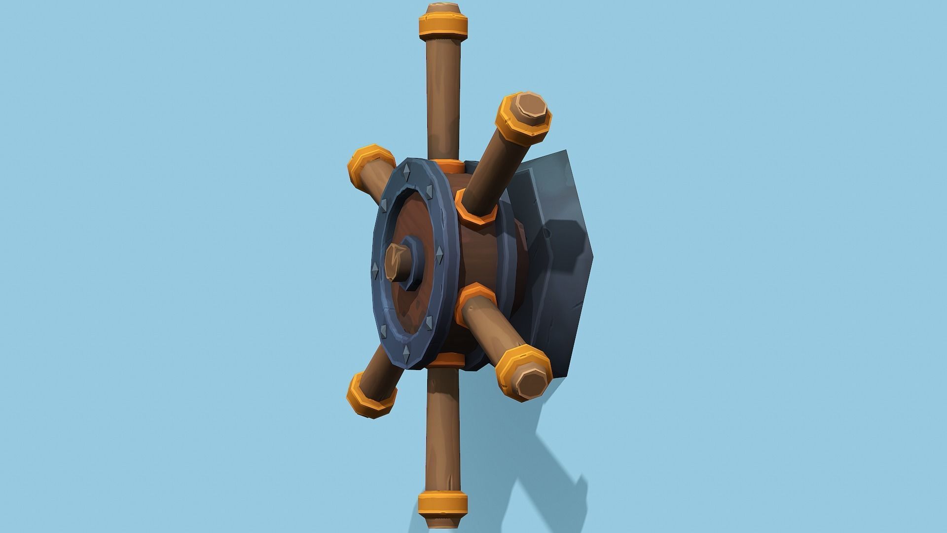 Stylized Wall Button n Levers Collection - PBR Game Ready _22