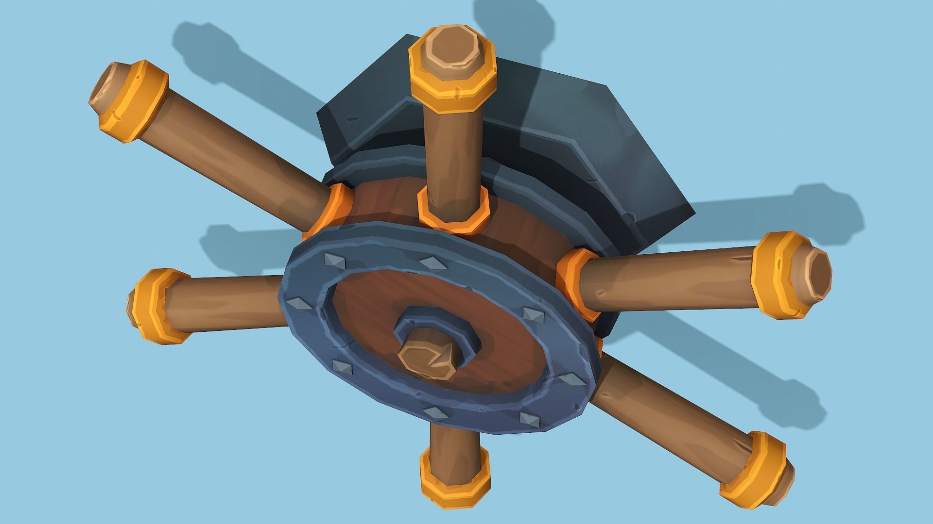 Stylized Wall Button n Levers Collection - PBR Game Ready _23