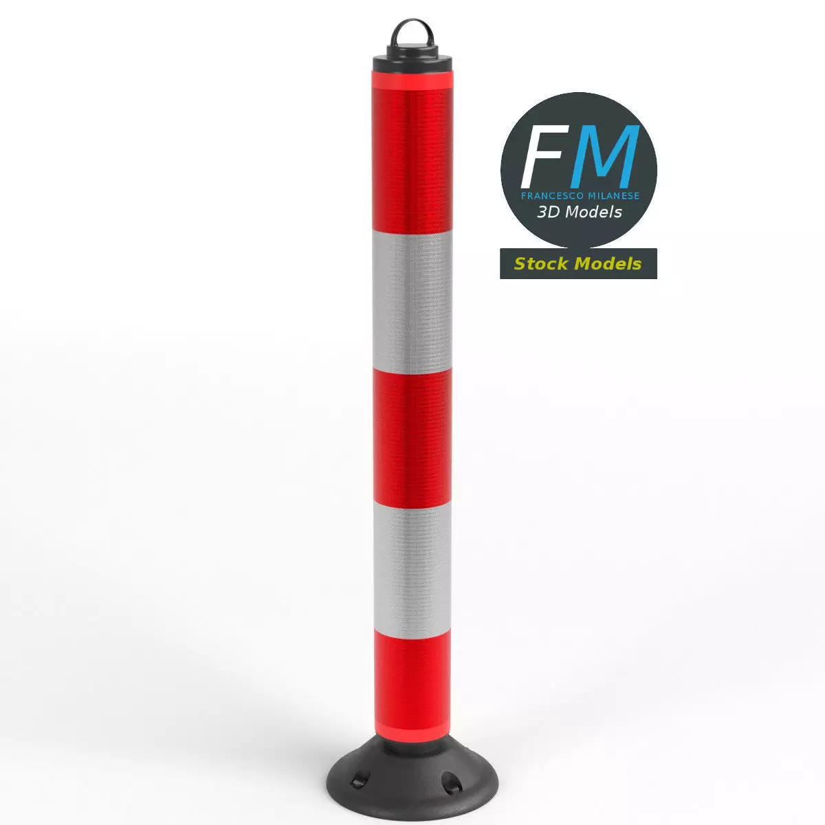 Delineator post 3D model_0