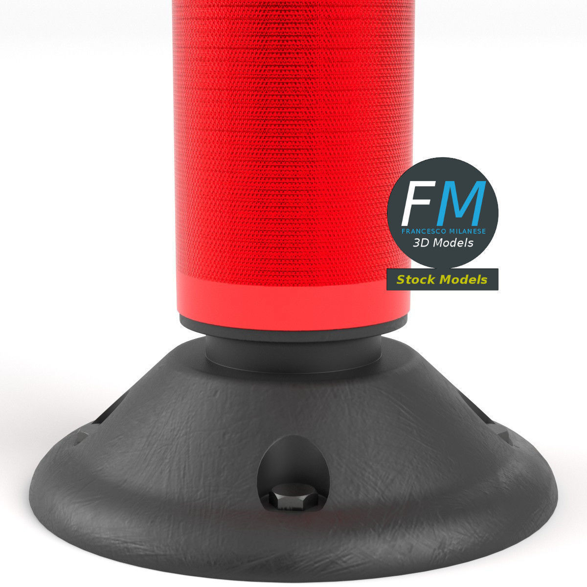 Delineator post 3D model_4