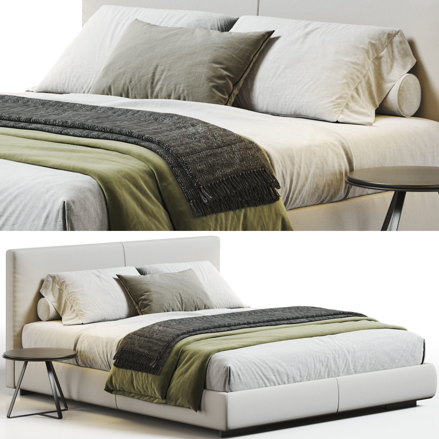 Flexform Magnum Bed 3D model_7