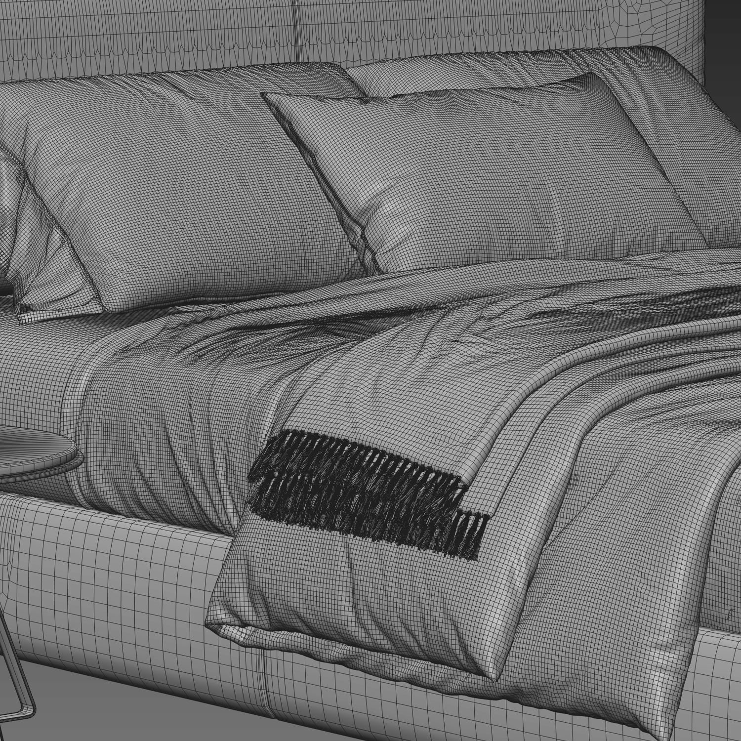 Flexform Magnum Bed 3D model_2