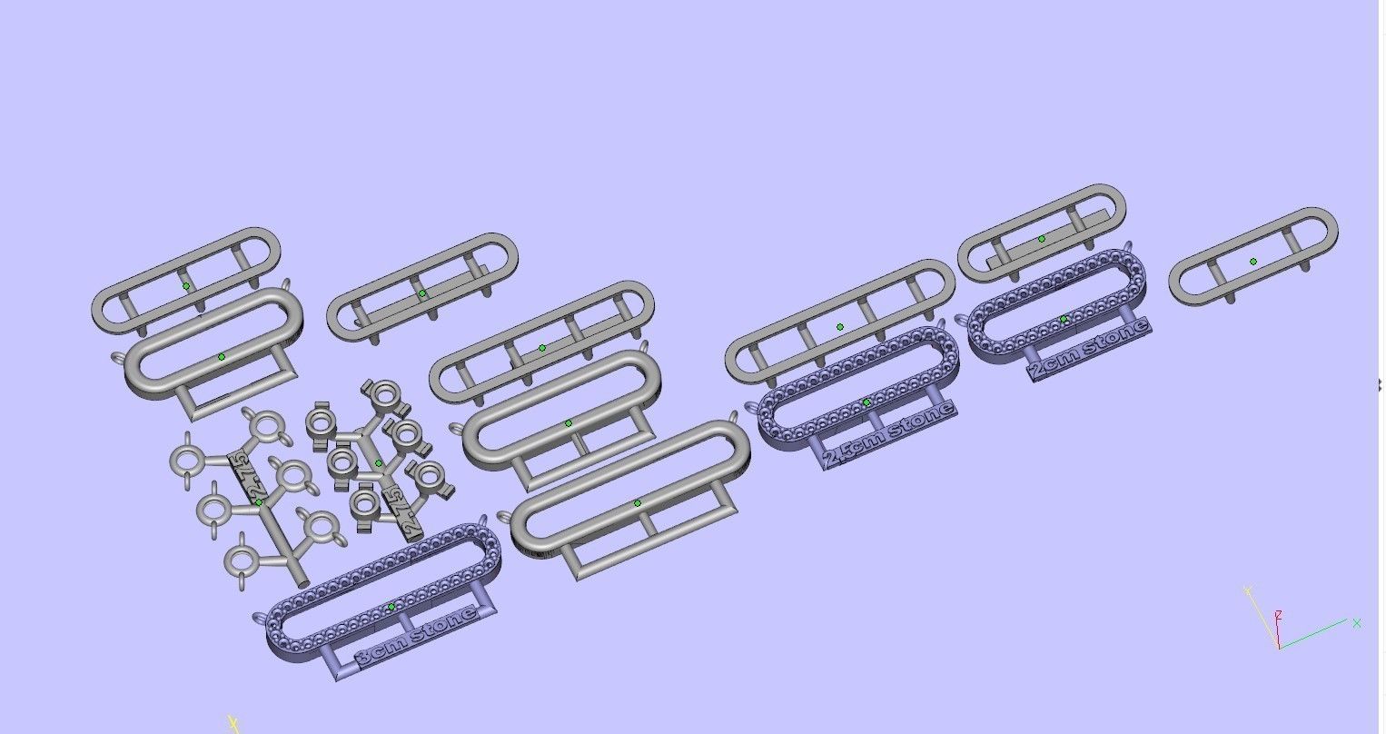 mesika necklace with stone without stones 3D print model_5