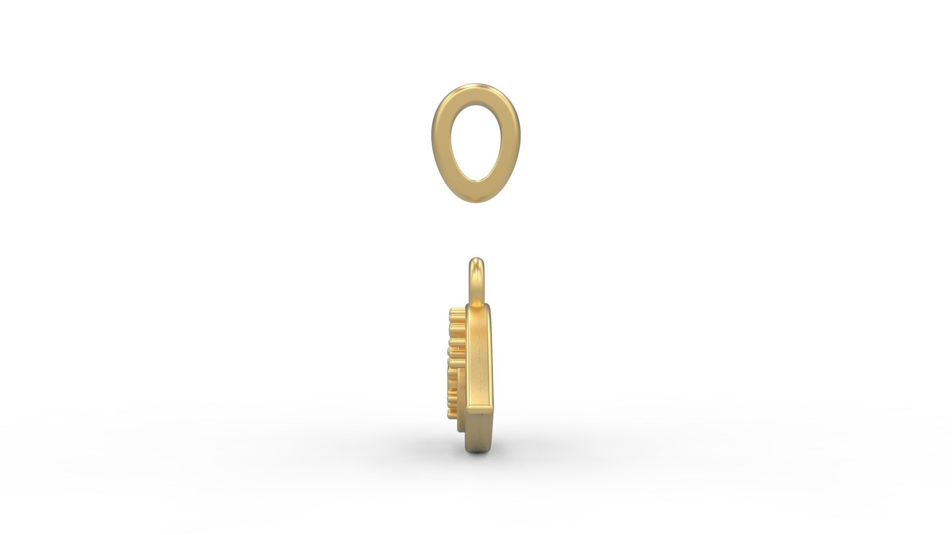 Eye pendant  3D print model_3