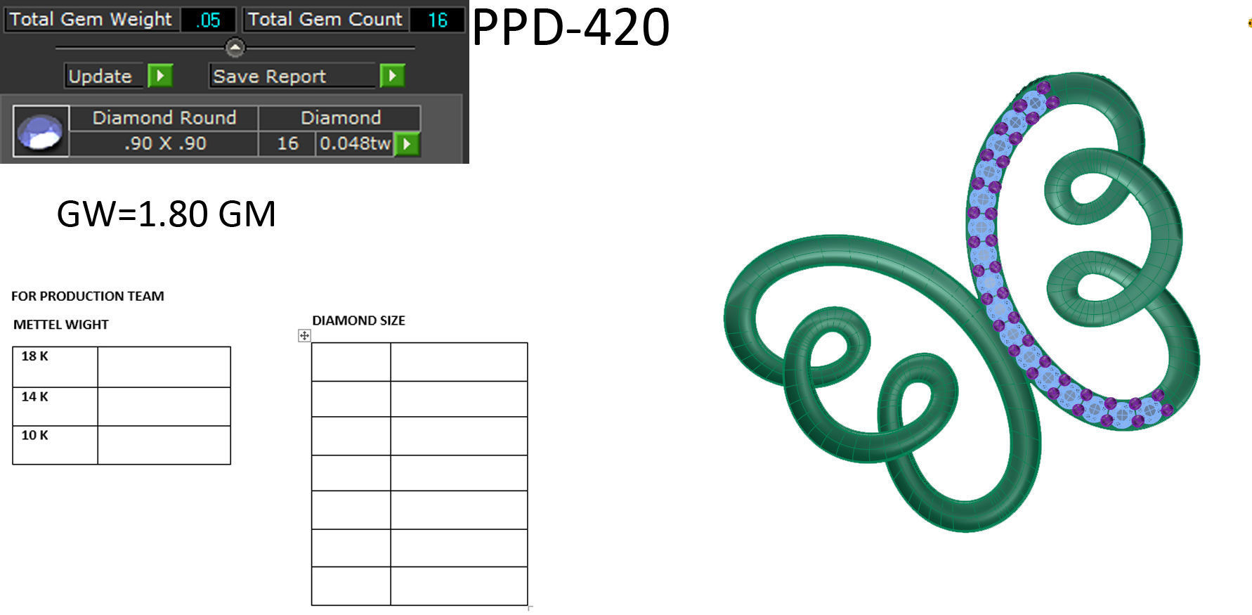 Butterfly Pendant 3D print model_7