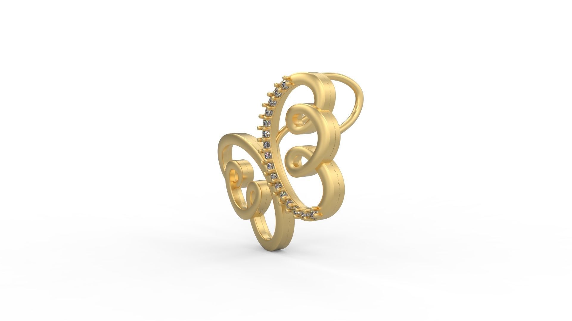 Butterfly Pendant 3D print model_1