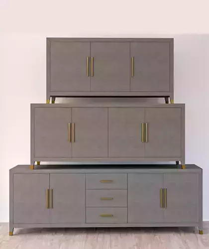 R Shagreen Console Set 2