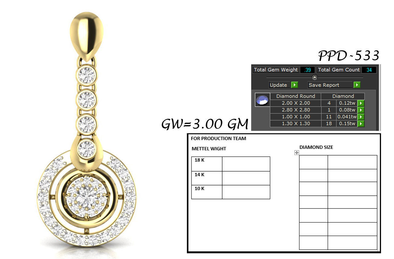 Pendant 767 3D print model_6