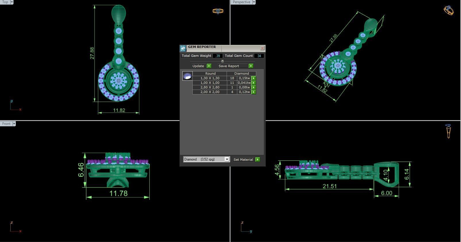Pendant 767 3D print model_5