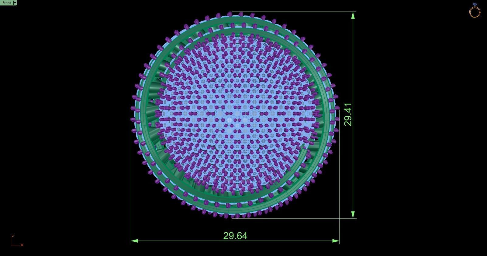 Pendant 786 3D print model_7