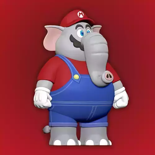 ELEPHANT SUPER MARIO FIGURE - SUPER MARIO BROS WONDER 3D print model