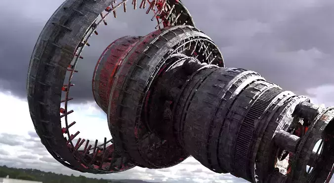 Sci Fi Fusion Gravity chamber base 2 3D model