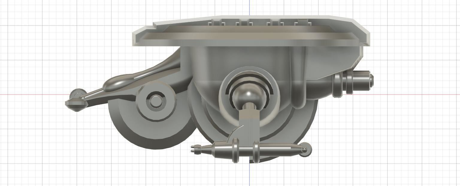 CS3-062023 Concept Fighter Starship 3D print model_5