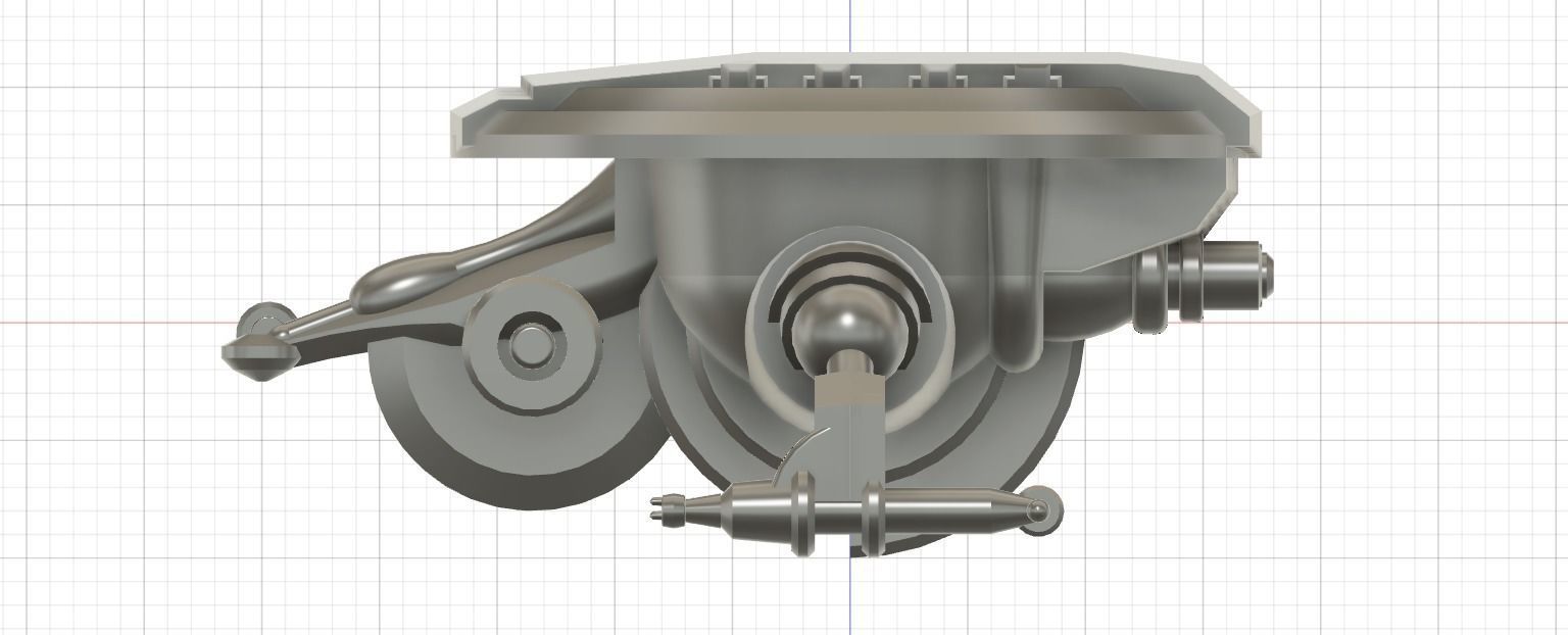 CS3-062023 Concept Fighter Starship 3D print model_2