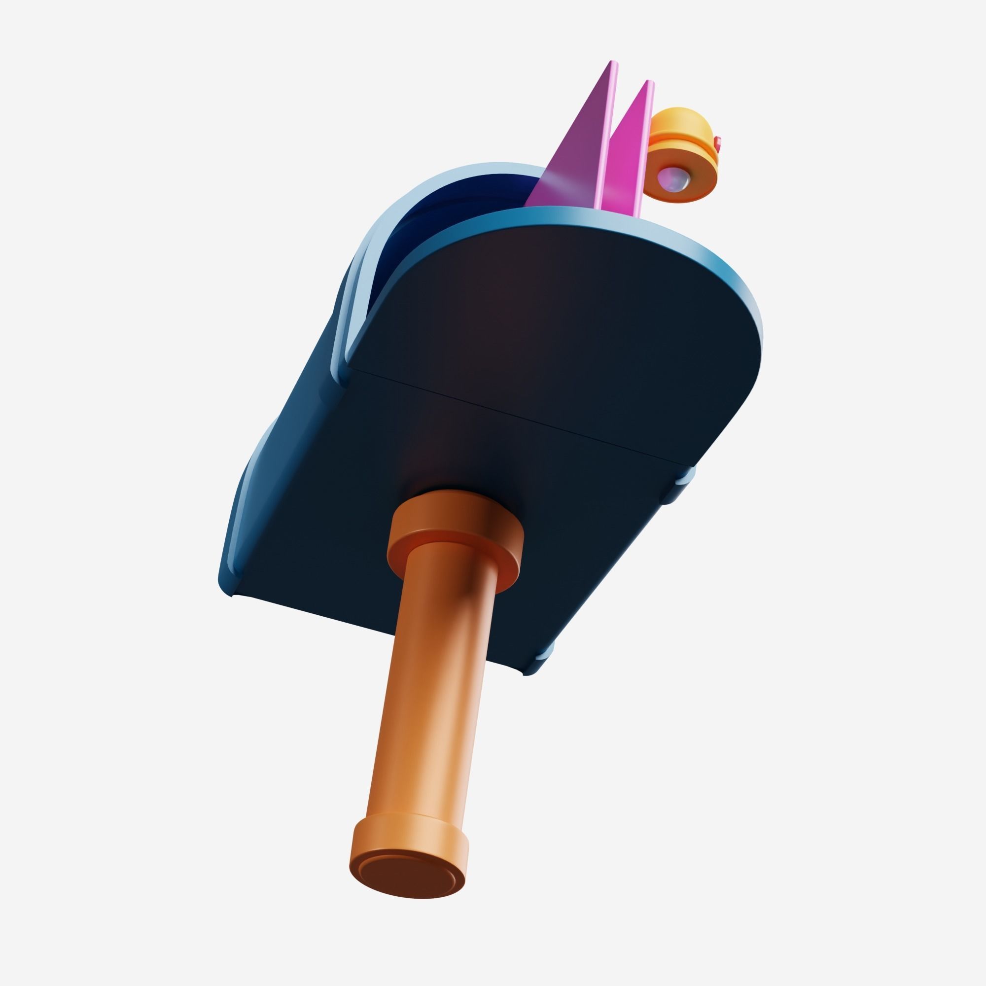 Mail Box 3D Icon Illustration Low-poly 3D model_6