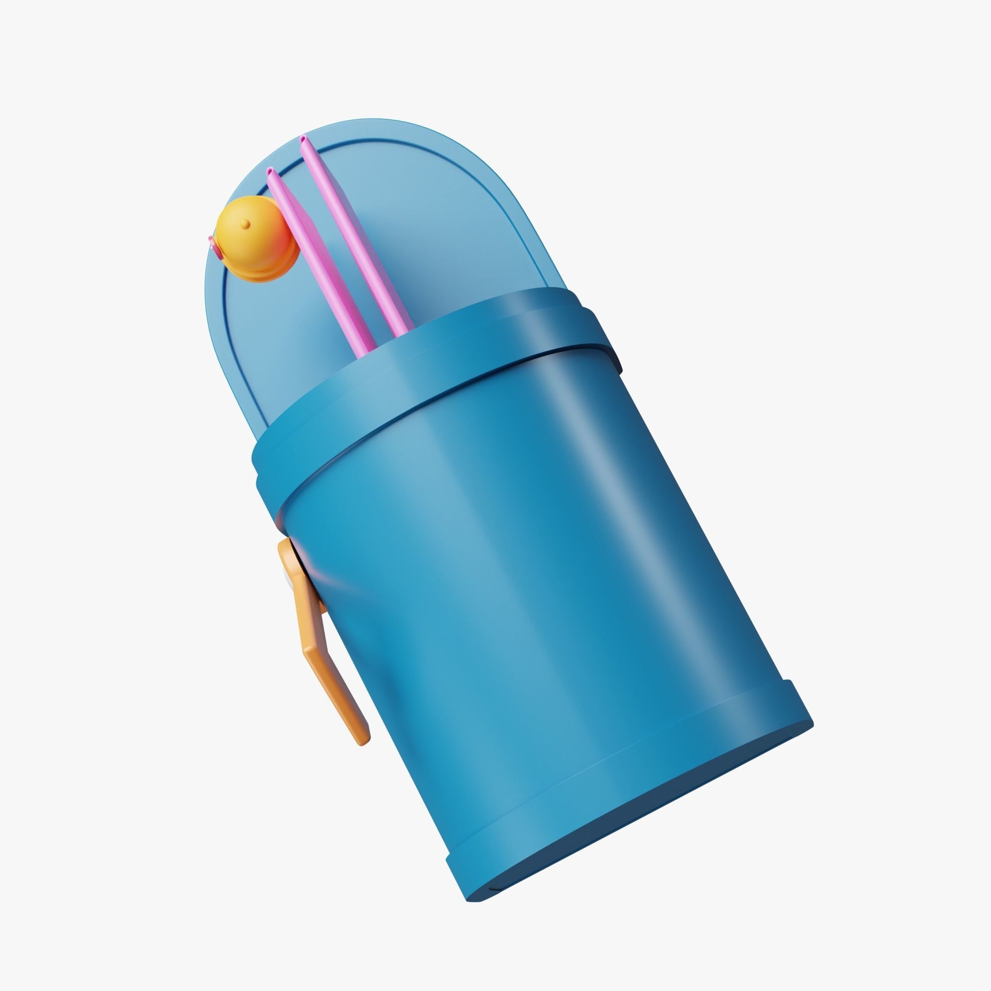 Mail Box 3D Icon Illustration Low-poly 3D model_4