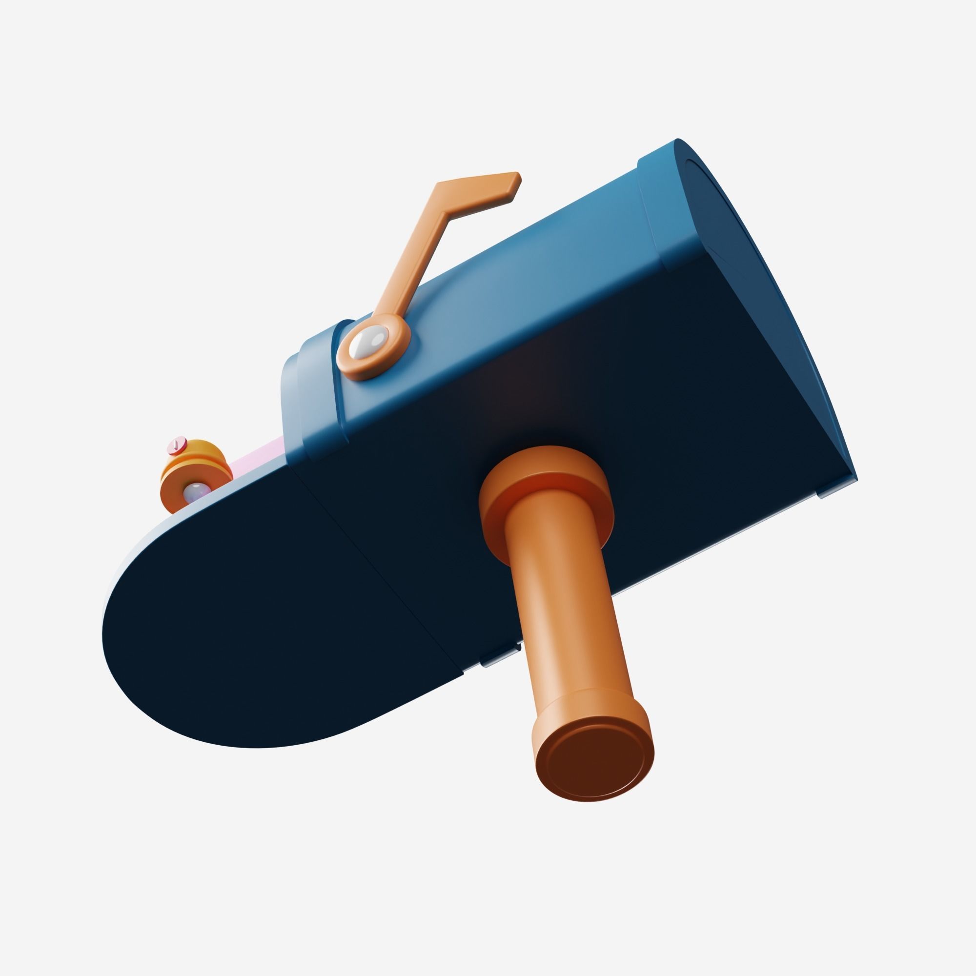 Mail Box 3D Icon Illustration Low-poly 3D model_3