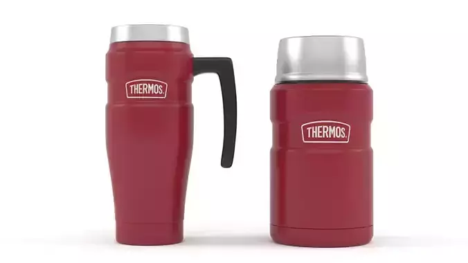 Thermos King Stainless Steel 3D model