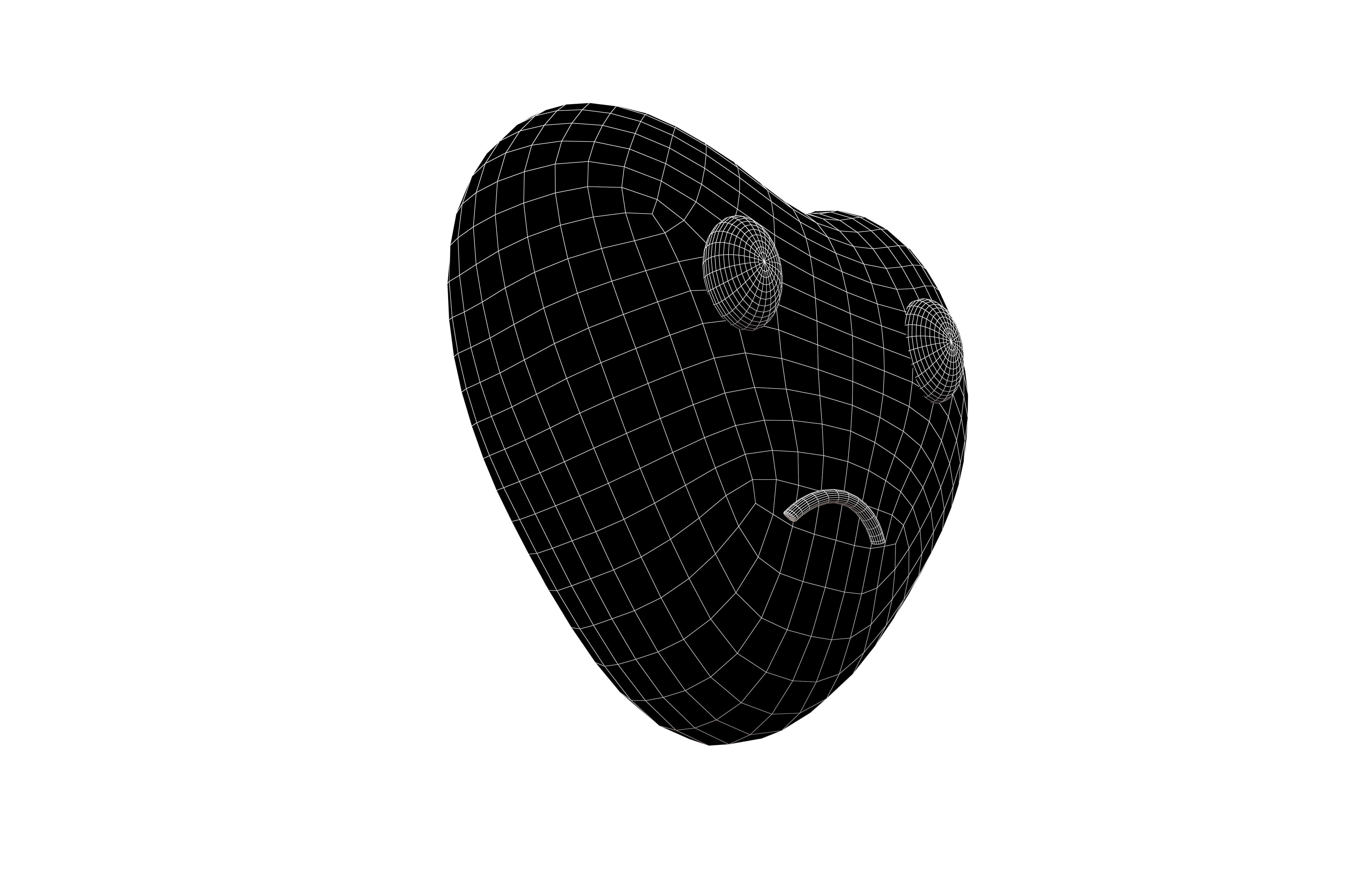 Heart Character V2 002 Low-poly 3D model_5