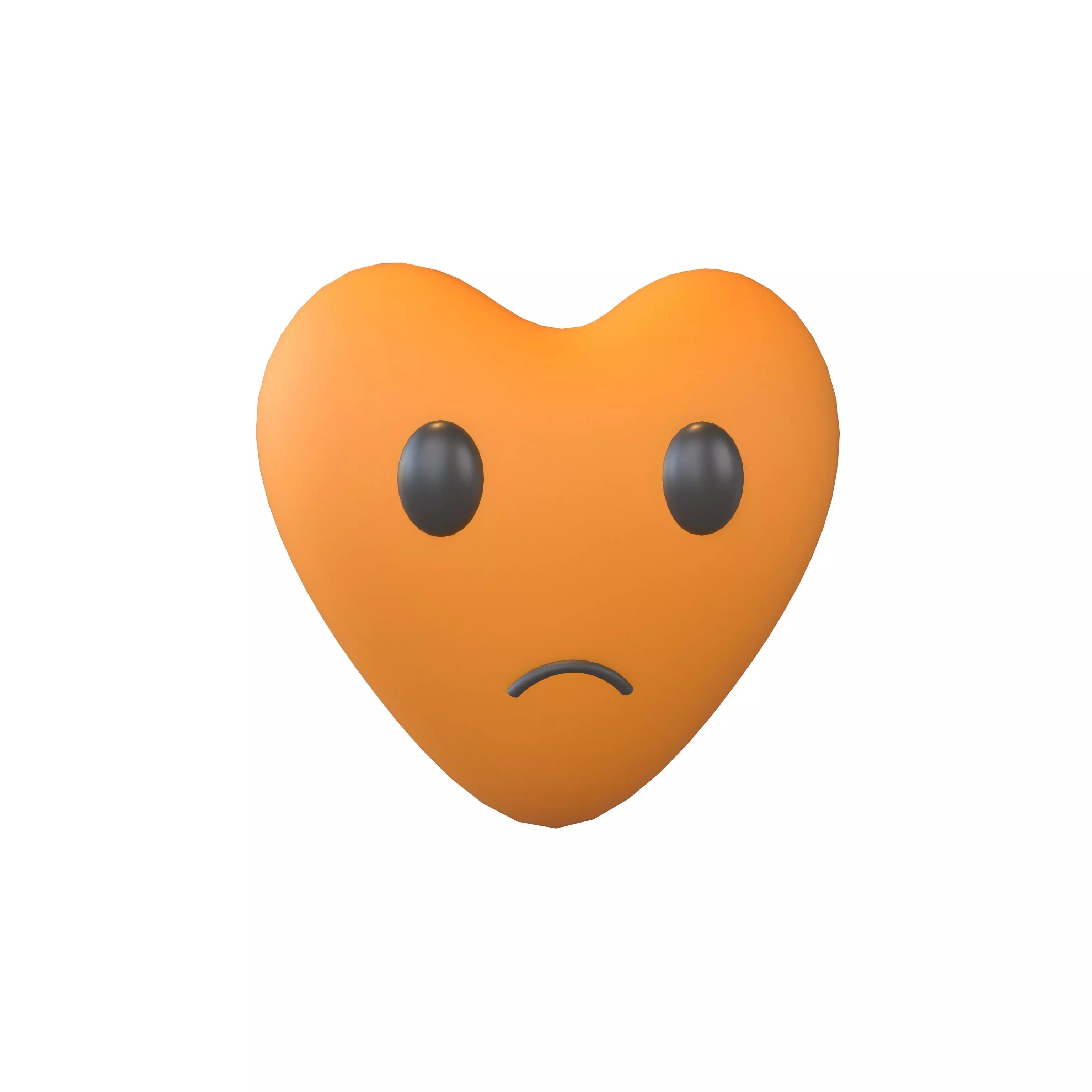 Heart Character V2 007 Low-poly 3D model_0