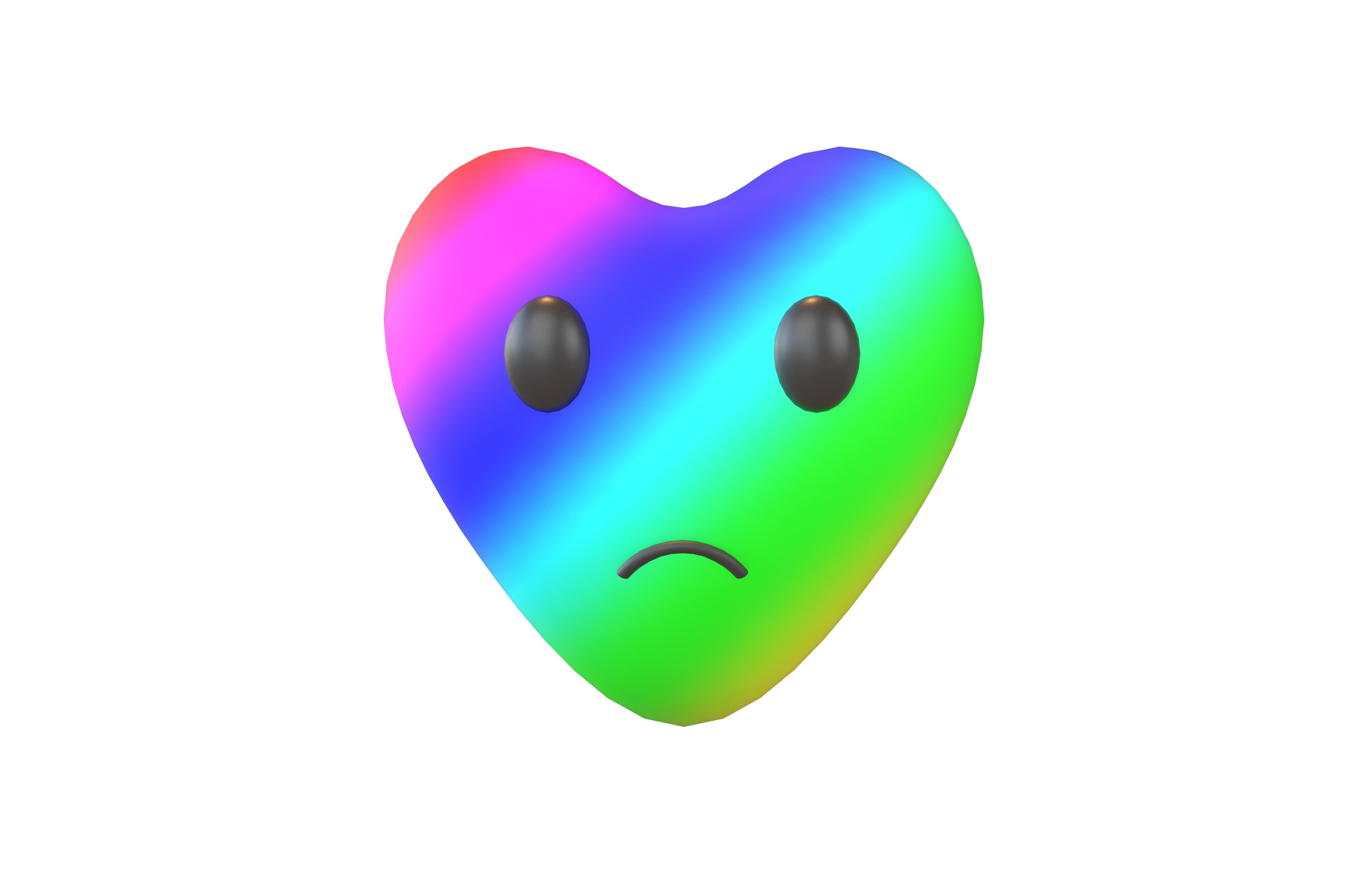 Heart Character V2 011 Low-poly 3D model_1