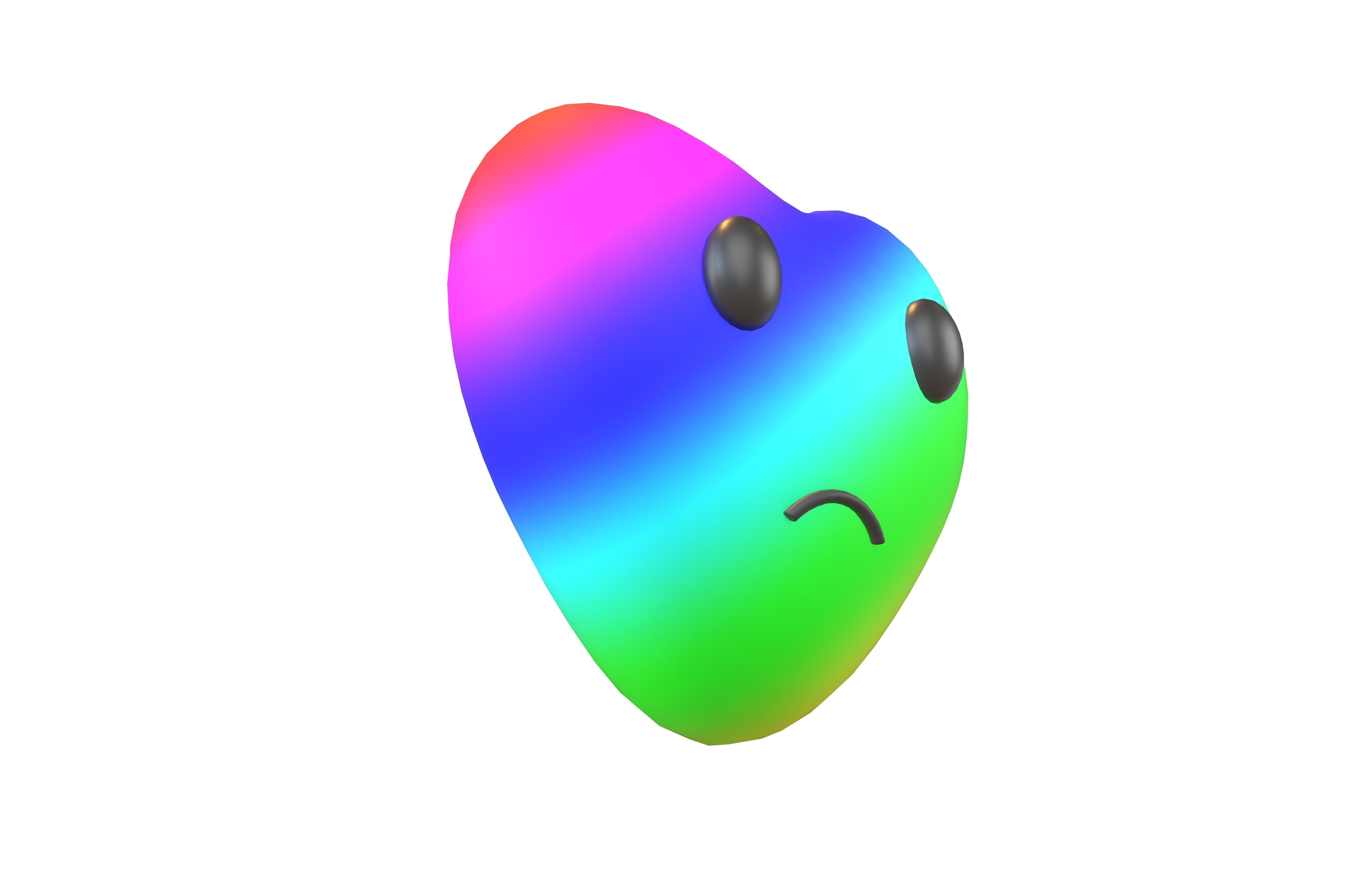 Heart Character V2 011 Low-poly 3D model_3