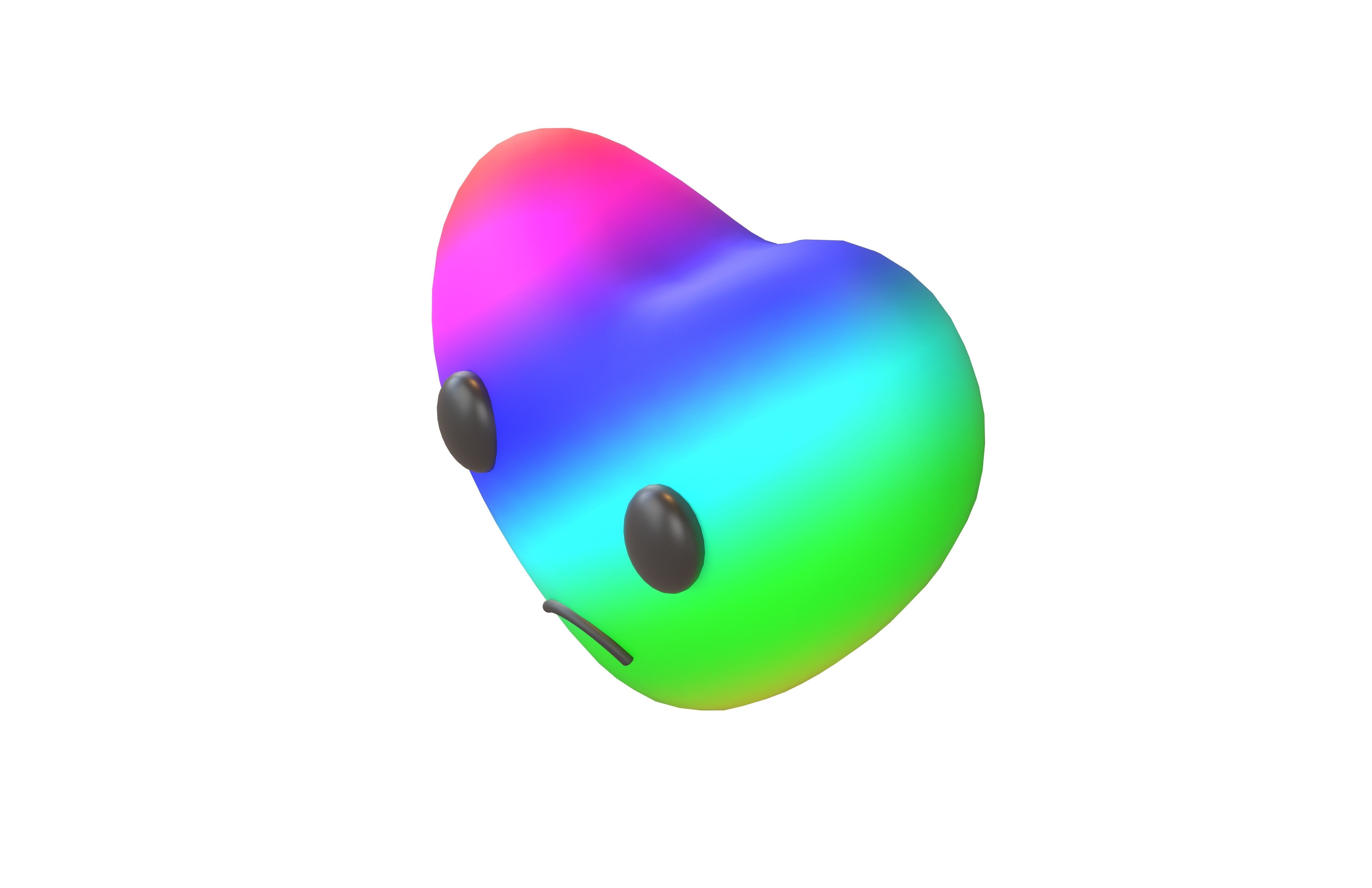 Heart Character V2 011 Low-poly 3D model_2