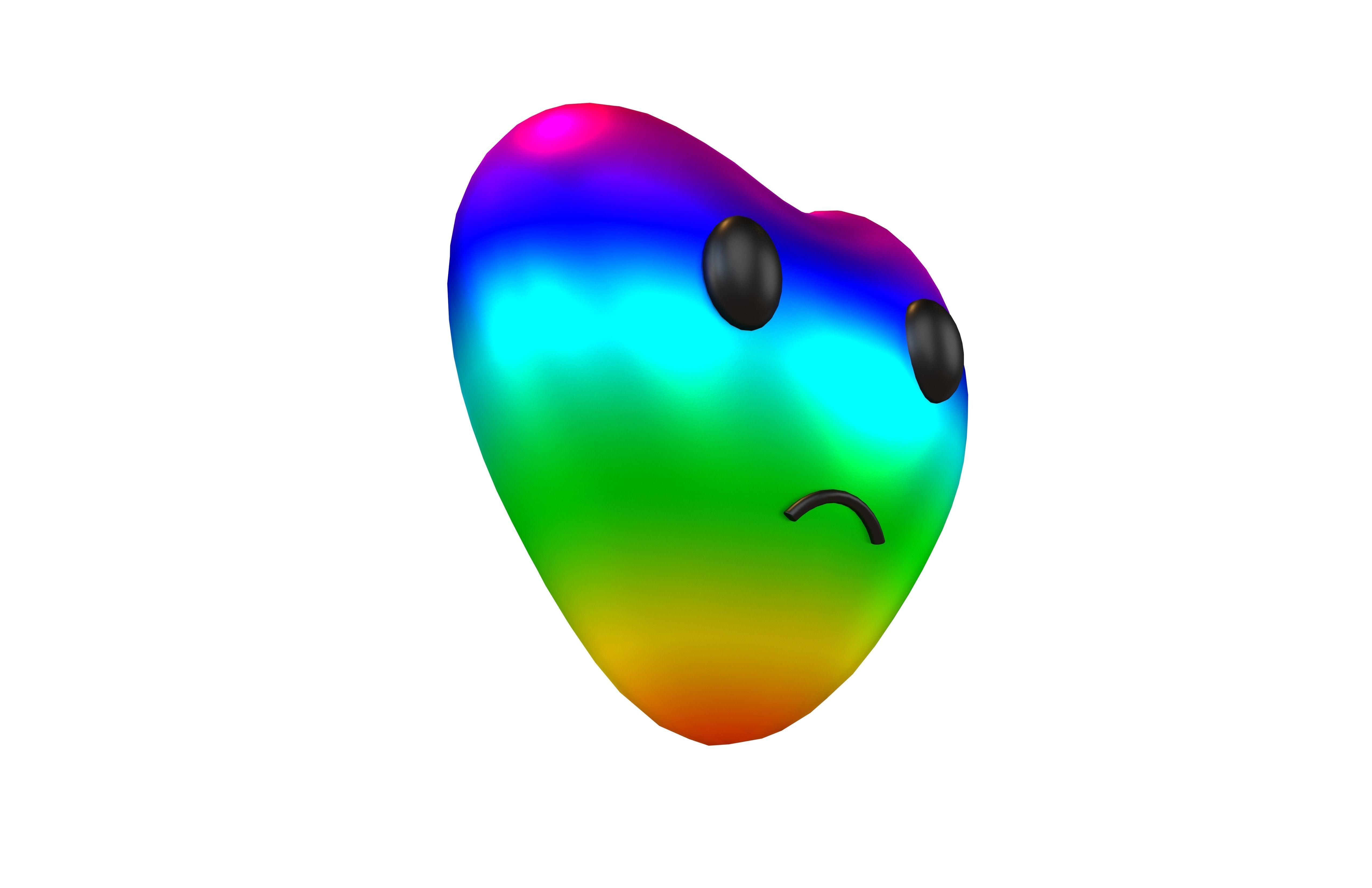 Heart Character V2 012 Low-poly 3D model_3