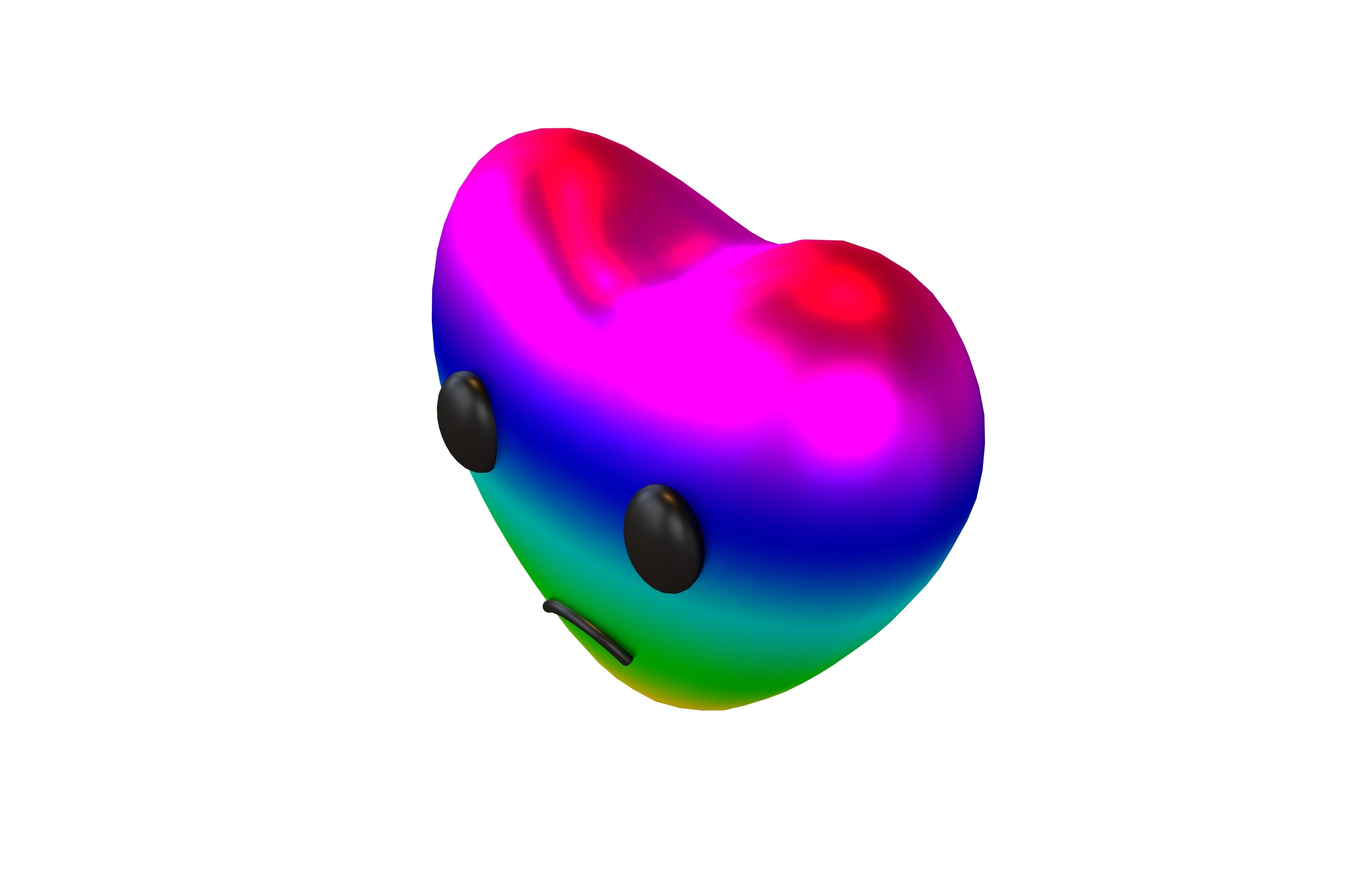 Heart Character V2 012 Low-poly 3D model_2