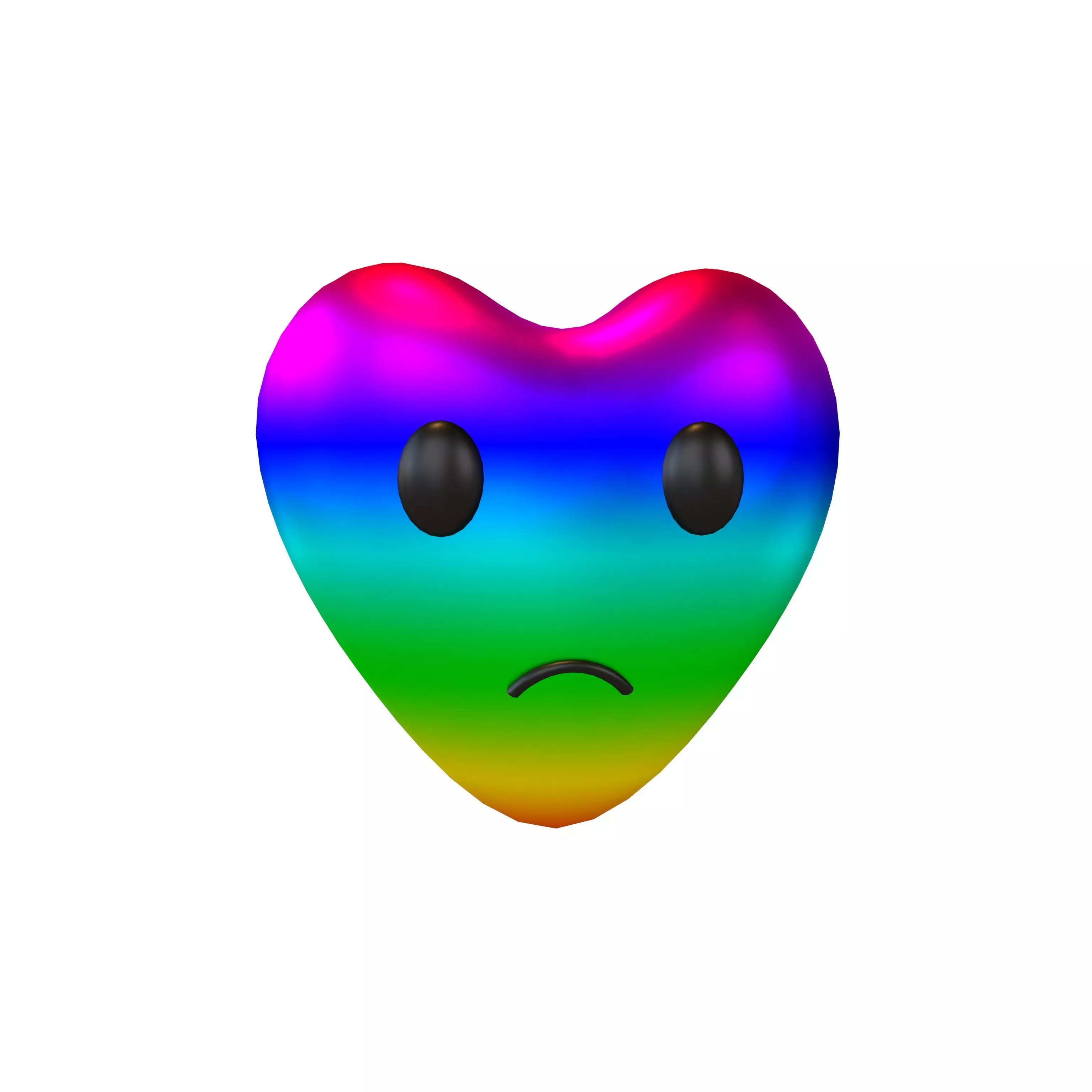 Heart Character V2 012 Low-poly 3D model_0