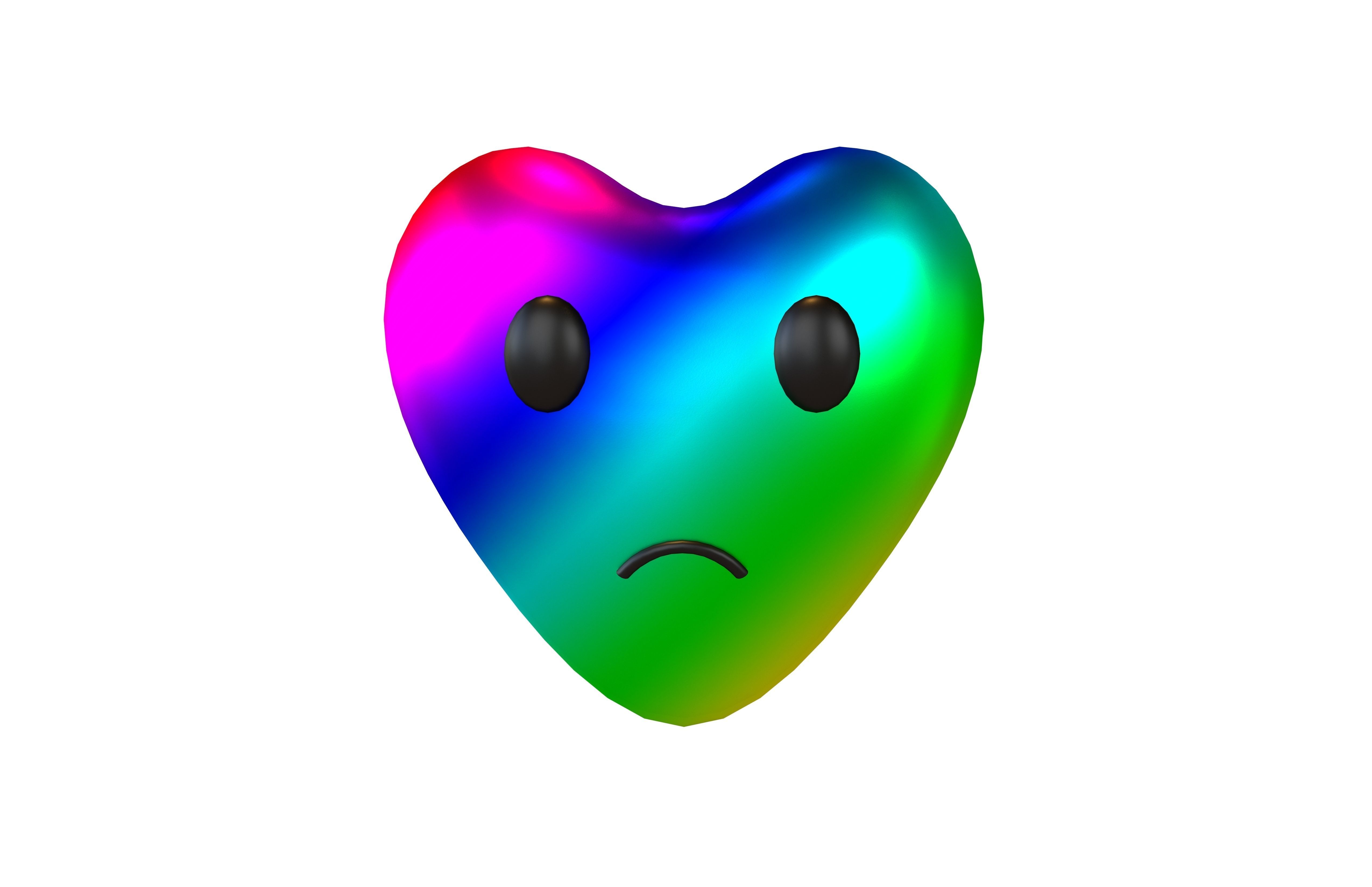 Heart Character V2 013 Low-poly 3D model_1