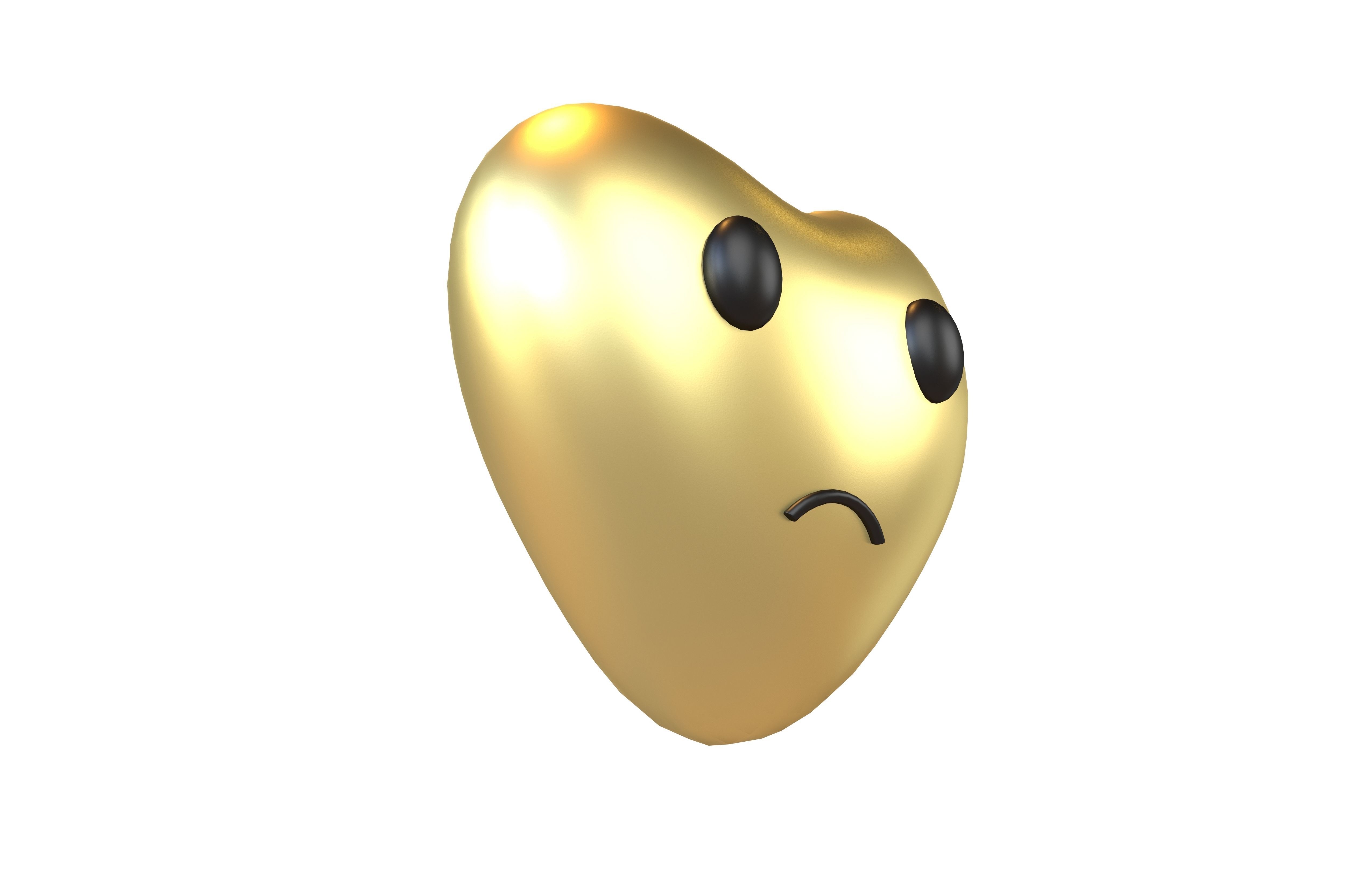 Heart Character V2 014 Low-poly 3D model_3