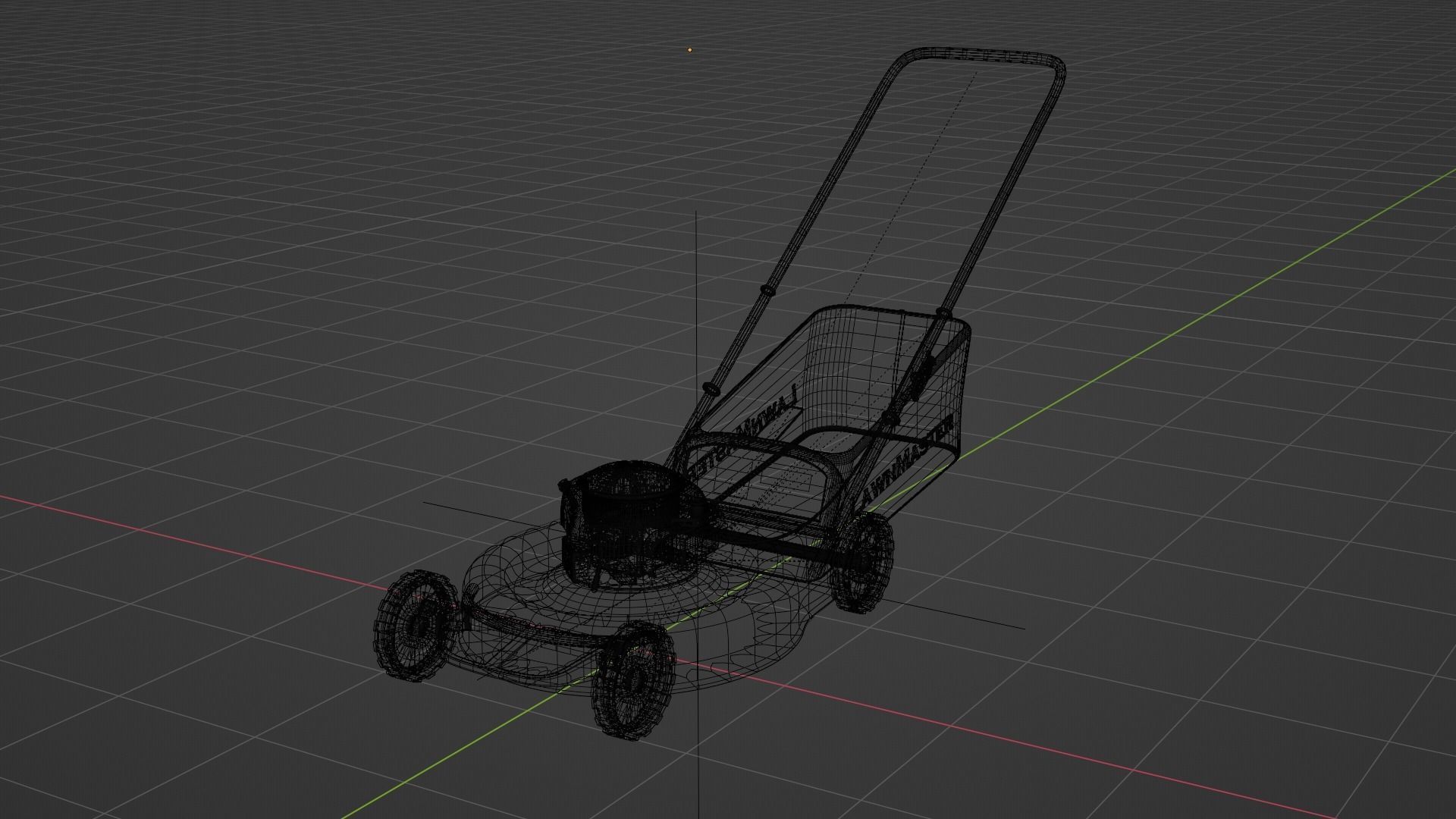 Push Lawn Mower Free 3D model_4