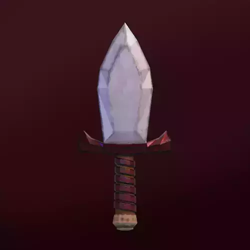 Stylized Sword Low Poly PBR Game Ready