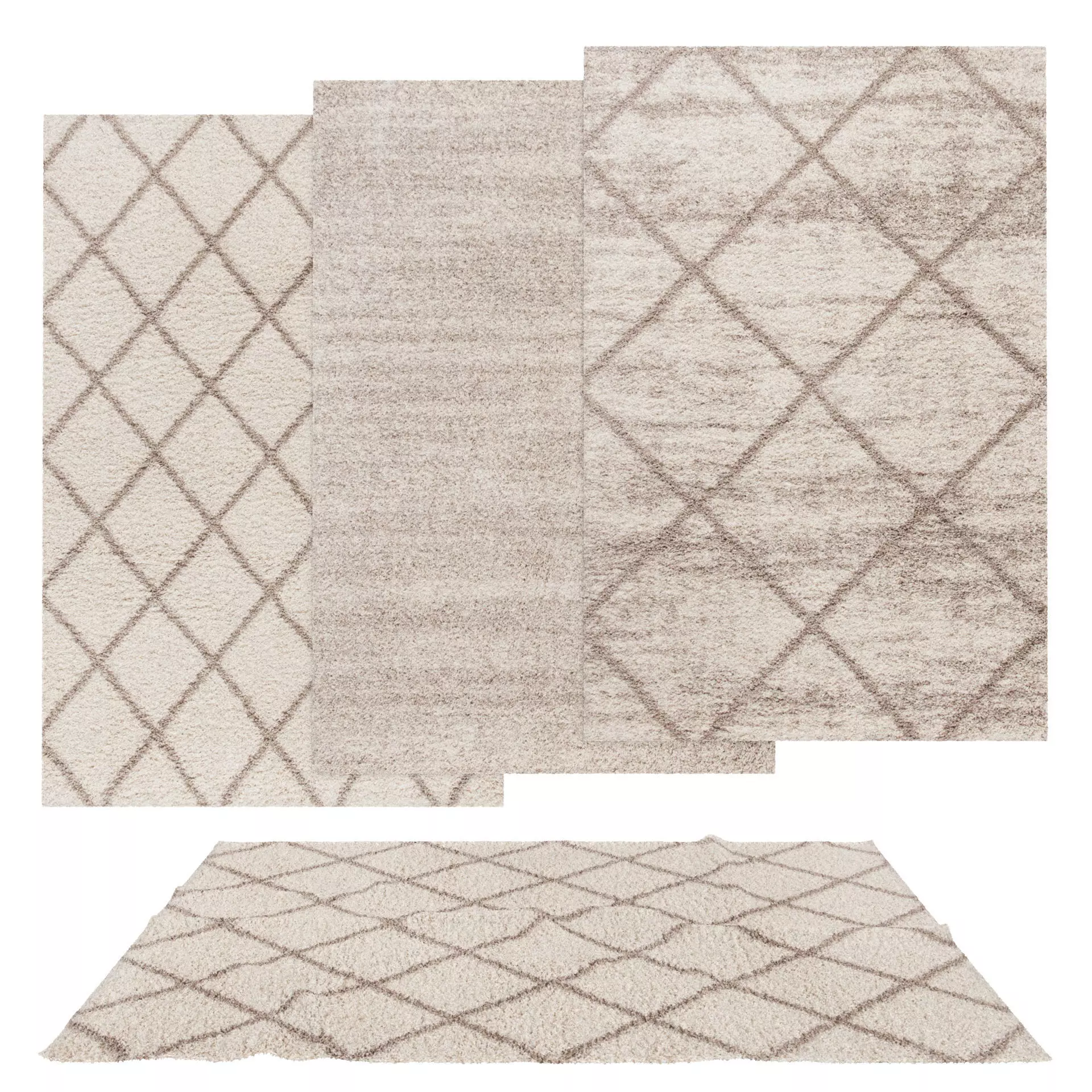 Rugs No 891 Low-poly 3D model_0