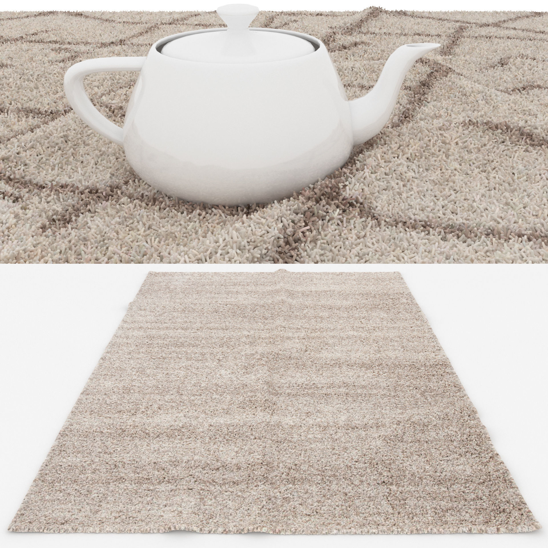 Rugs No 891 Low-poly 3D model_1