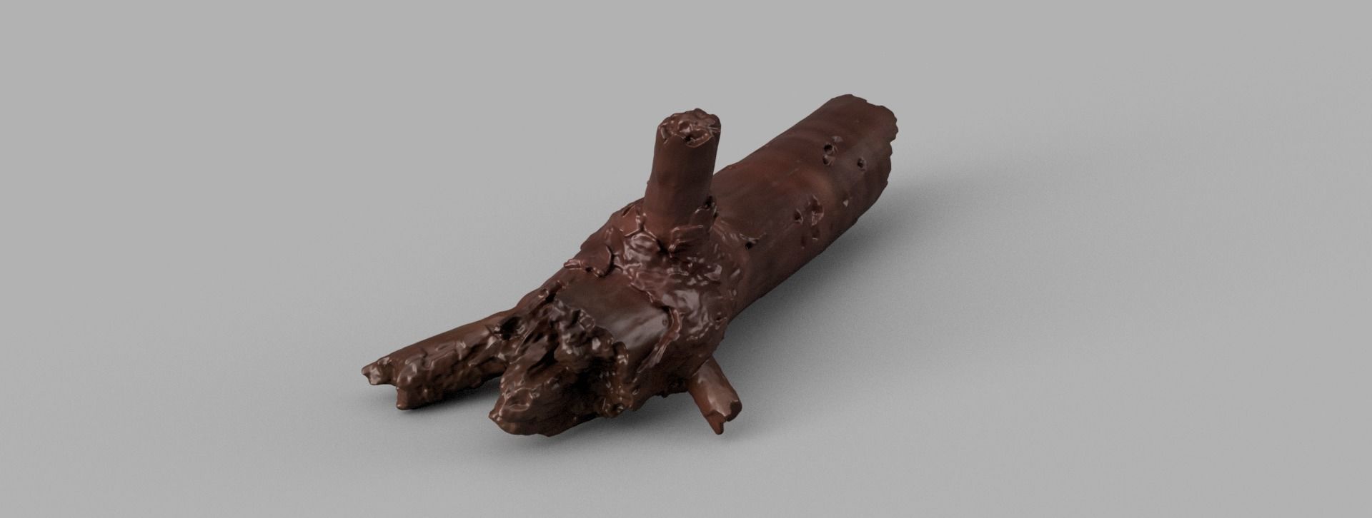 Wood branch 3D print model_4