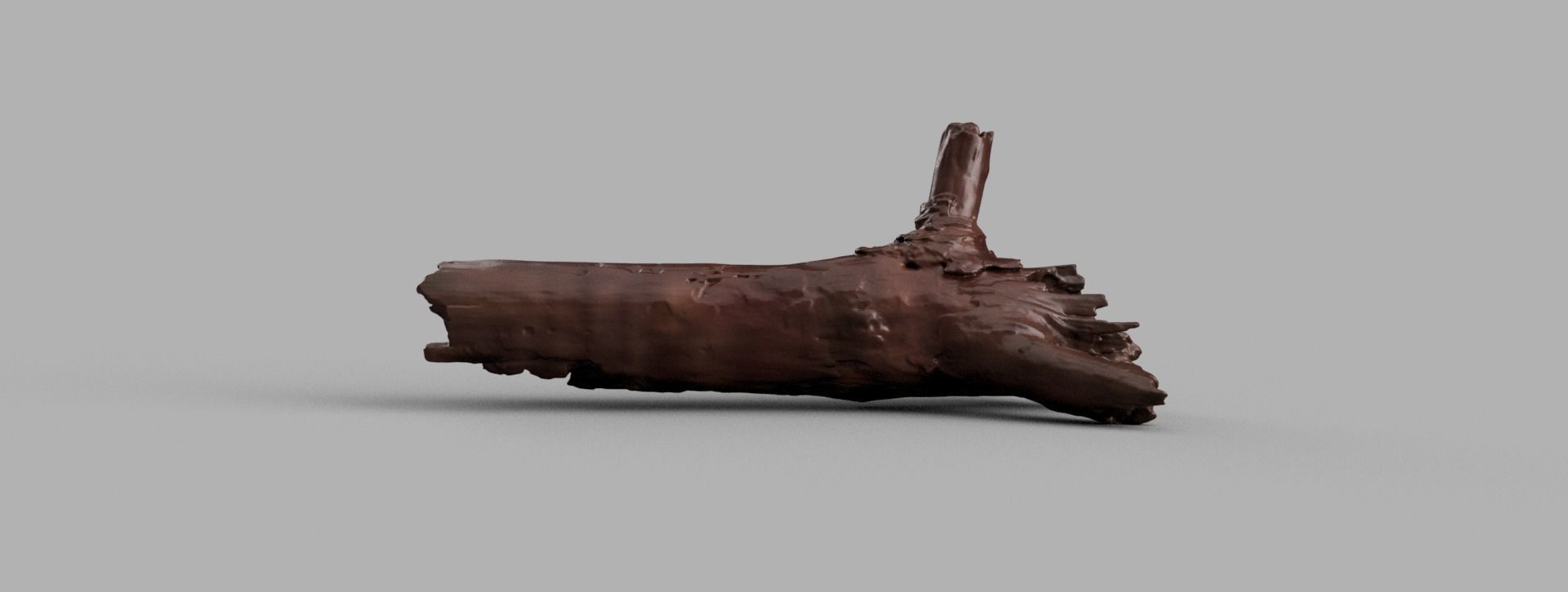 Wood branch 3D print model_2