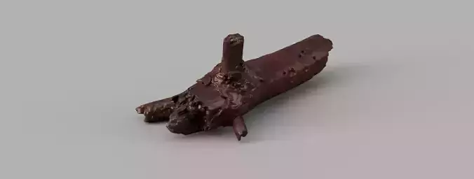 Wood branch 3D print model