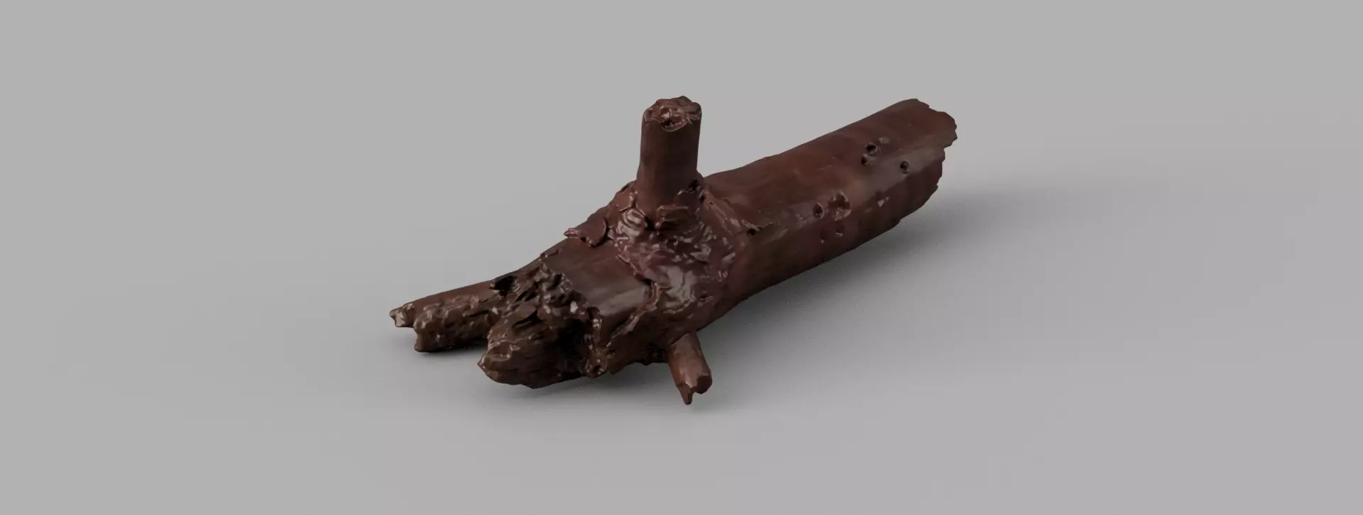 Wood branch 3D print model_0