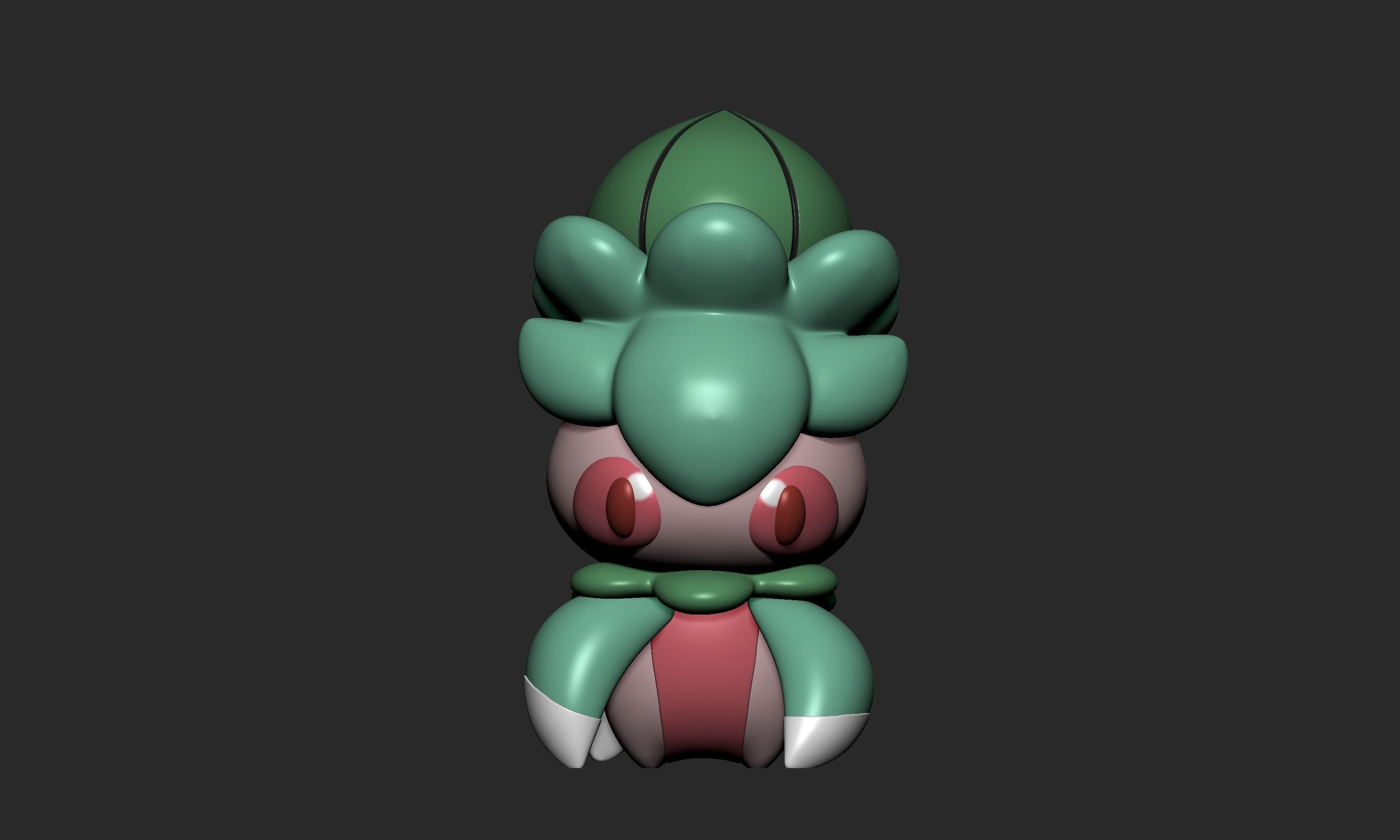 Pokemon - Fomantis with 2 poses 3D print model_1