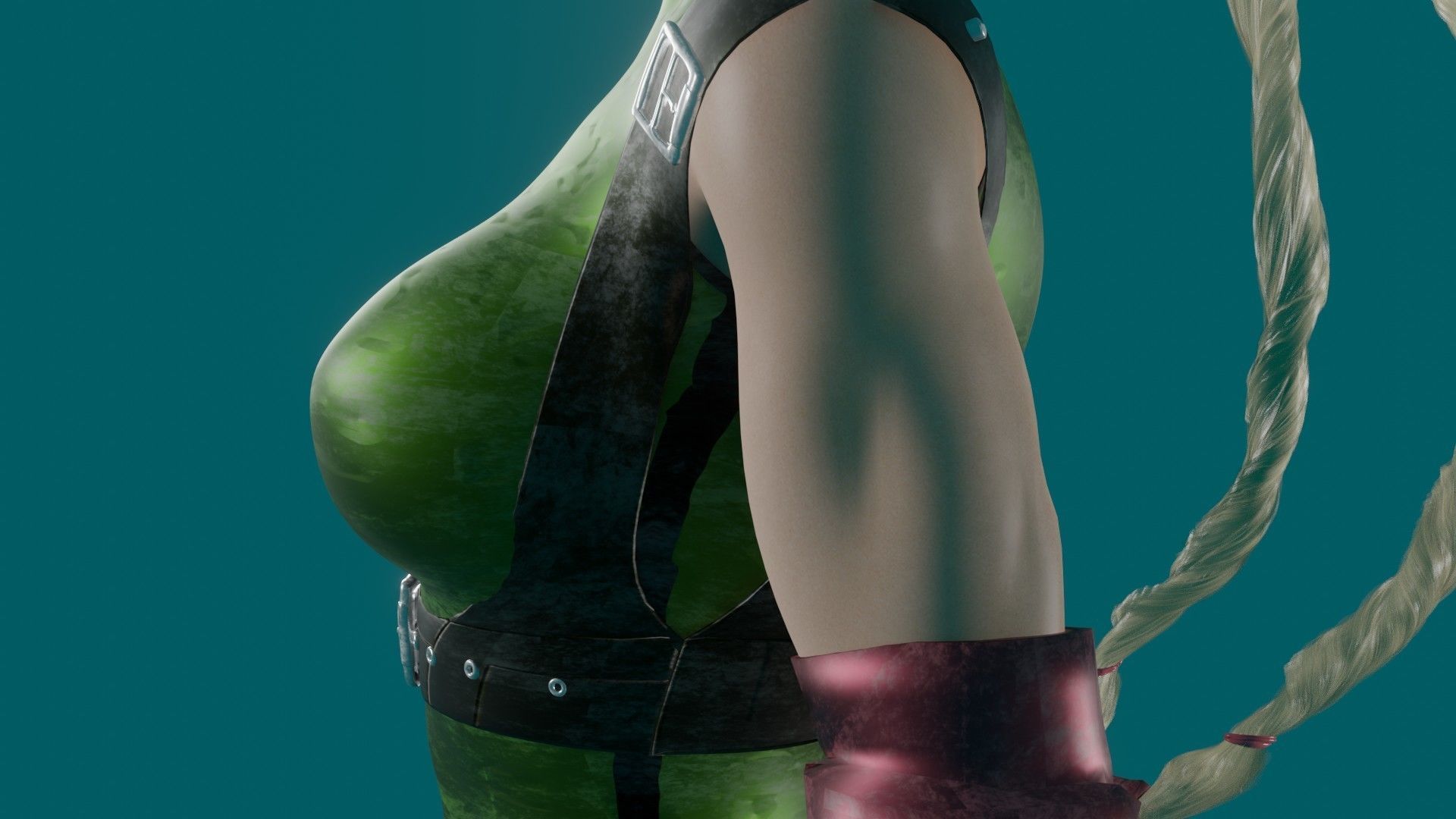 Cammy - Or Fight Pack - Game Ready - Low poly 3d Character Low-poly 3D model_20