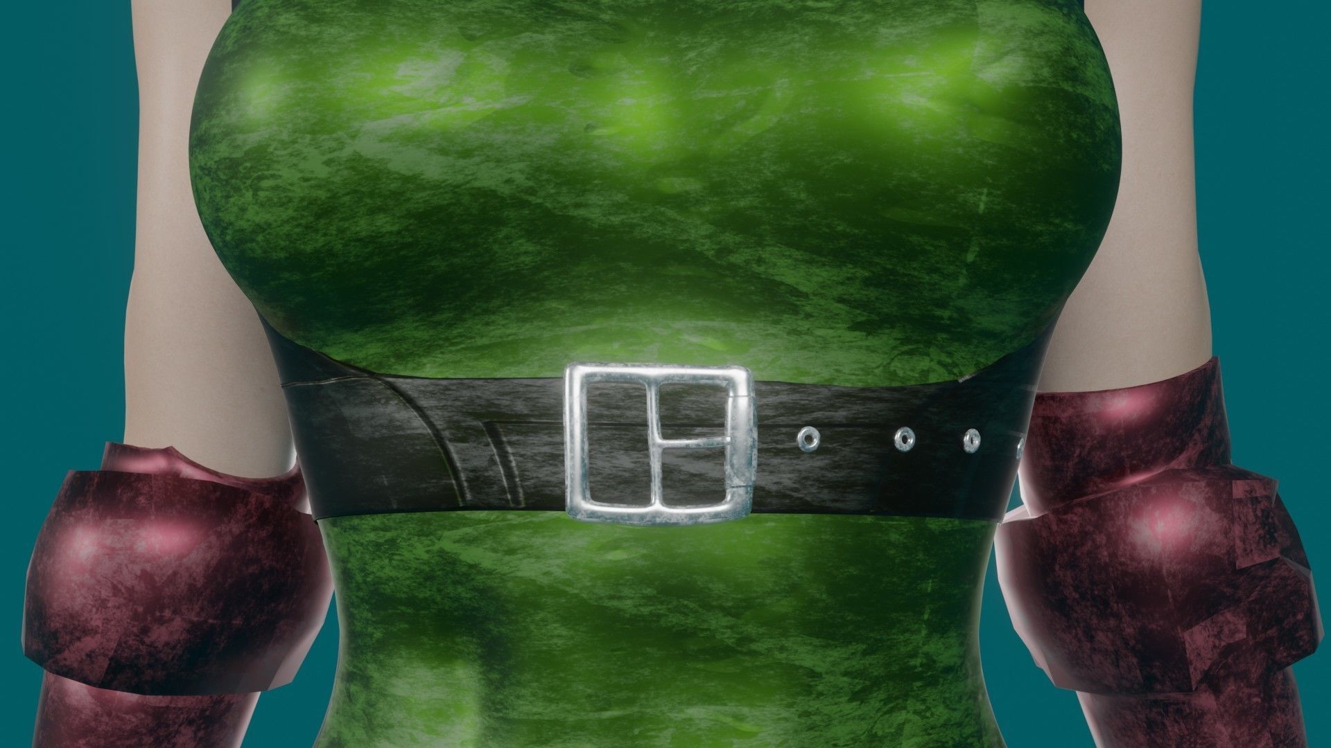 Cammy - Or Fight Pack - Game Ready - Low poly 3d Character Low-poly 3D model_21