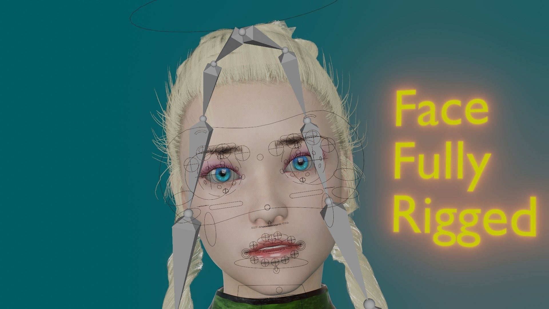 Cammy - Or Fight Pack - Game Ready - Low poly 3d Character Low-poly 3D model_6