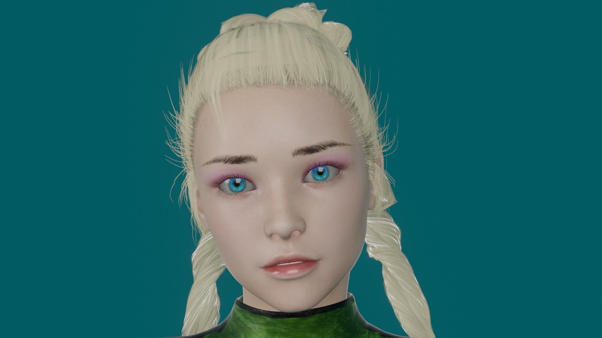 Cammy - Or Fight Pack - Game Ready - Low poly 3d Character Low-poly 3D model_23