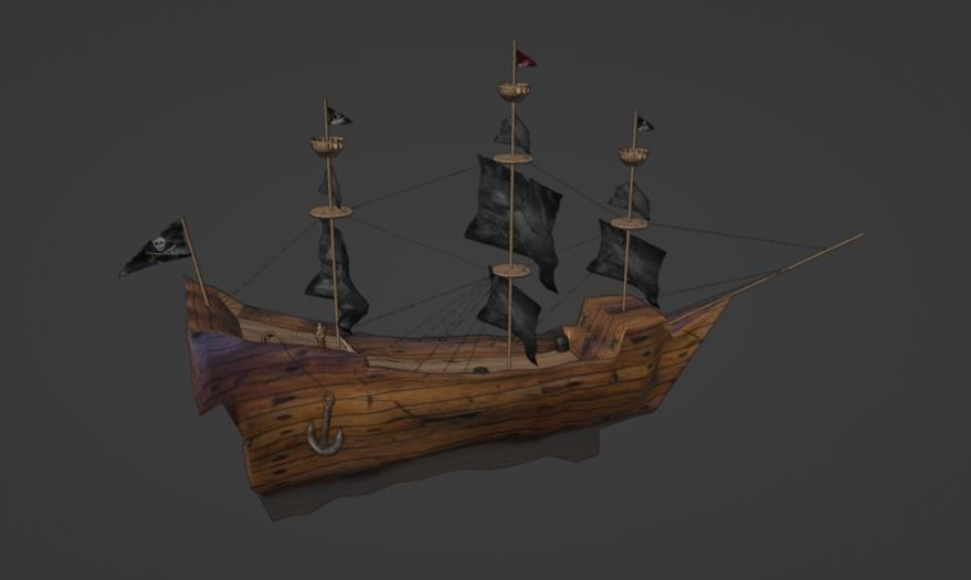 pirates ship Free 3D model_1