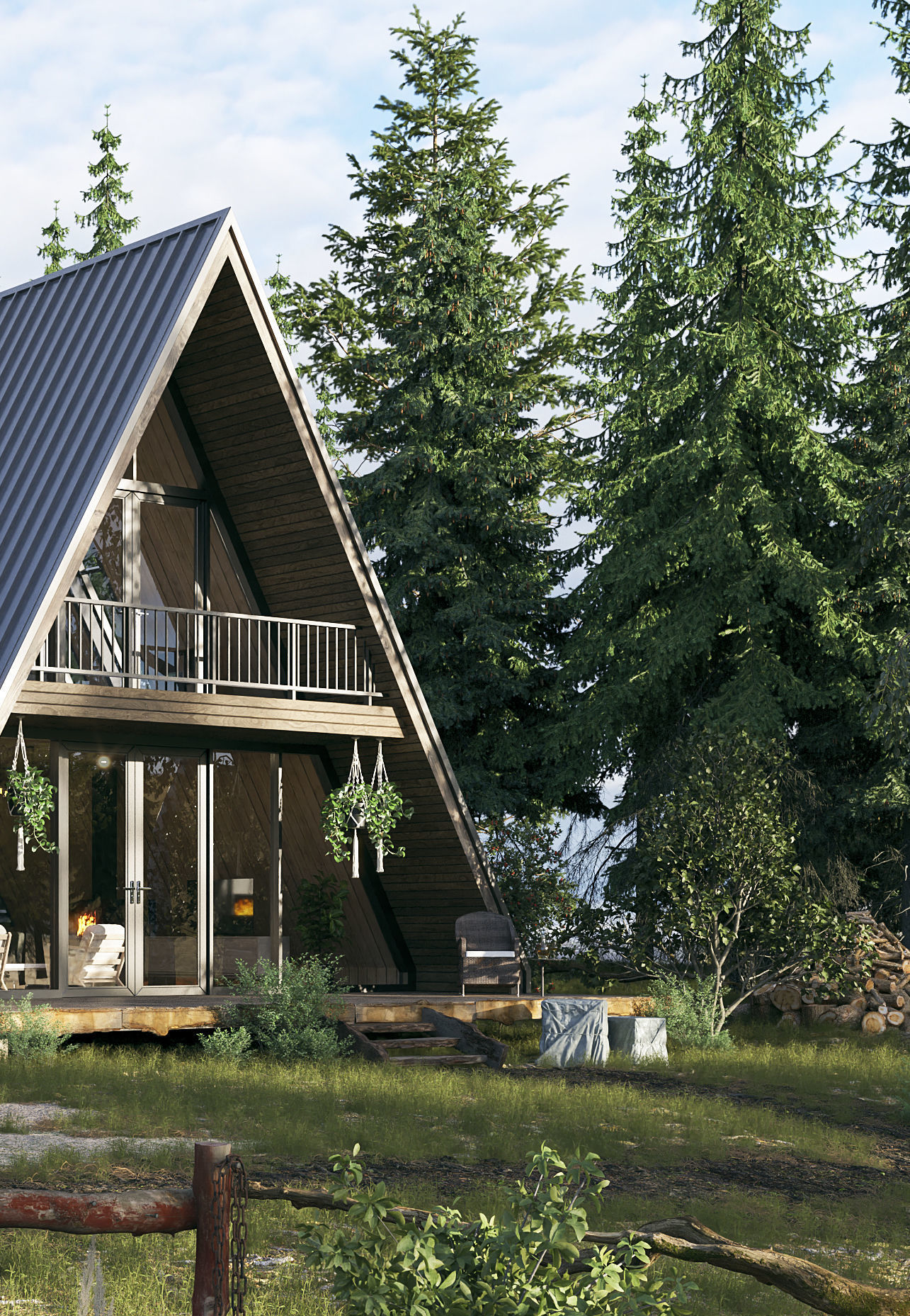 Forest House - Landscape Architecture 3D Model Collection_10