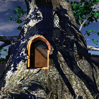 Black Oak 5 3D model_6