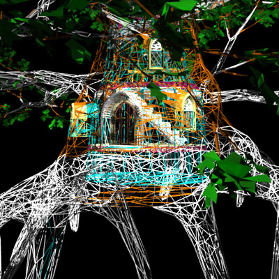 Black Oak 5 3D model_7