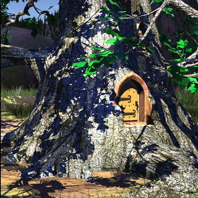 Black Oak 5 3D model_2